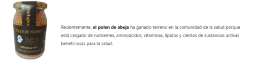 beneficios del polen apicola fp